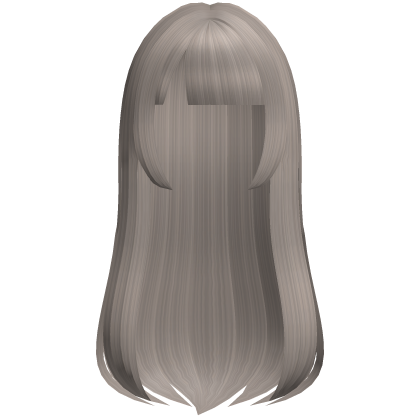 ♡ : sweet flowing anime girl hair in ash brown Roblox item