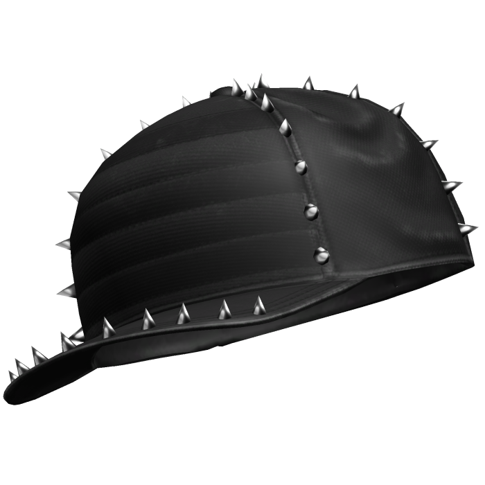 Black Cap with Spikes Sideswept