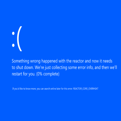 Reactor Blue Screen Roblox decal