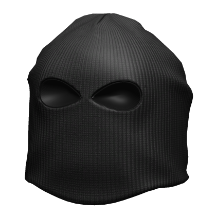 Balaclava Mask Plain Black Roblox item