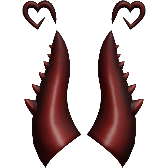Dark Maroon Red Candle of Pwnage Horns Add-On