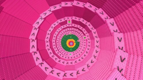 Spiral Stairs Elevator Tower to VIP