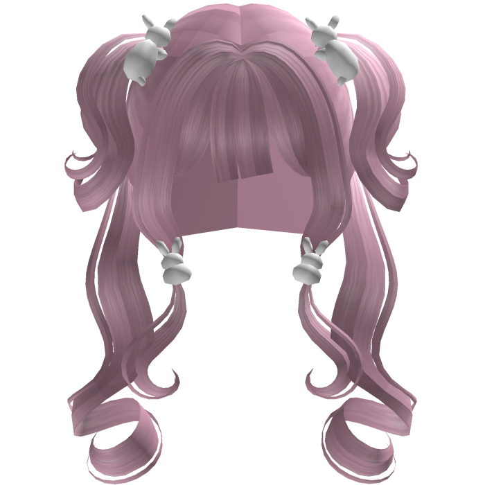 Cute Adorable Bunny Pigtails in Pink