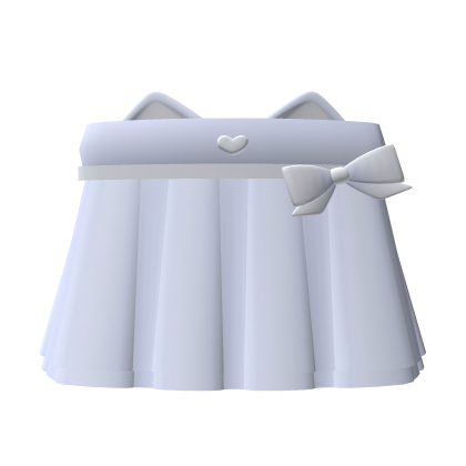 Cute Blue Heart Cat Dress W Bow thumbnail