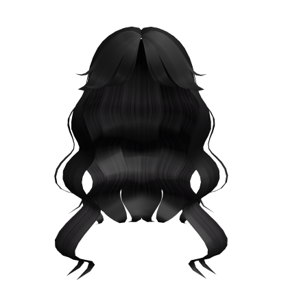 Long Black Wavy Hair Roblox item