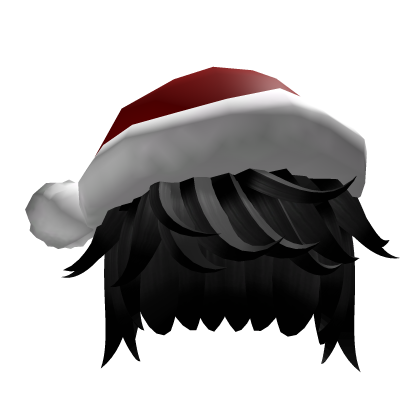 Christmas Swept Fluffy Messy Black Hair thumbnail
