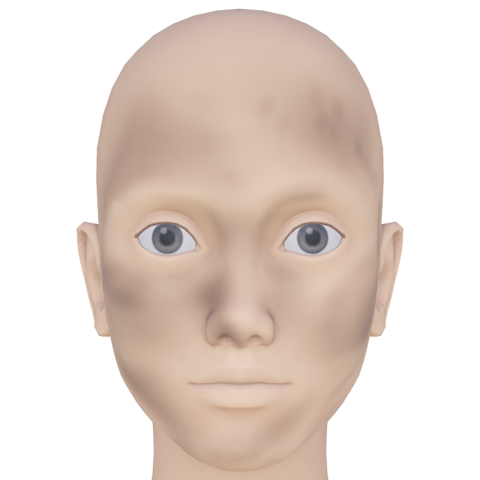 Coal covered face