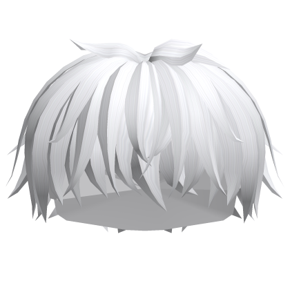 White Messy Manga Hair