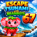Escape Brainrots In Tsunami
