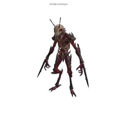 Horror Wendigo Grasshopper Monster - Boss Scripted