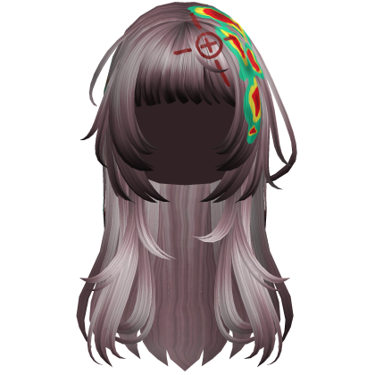 Rose Pink Heatwave Crosshair Punk Flowy Girl Hair