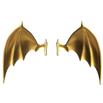 Bat Wings Gold