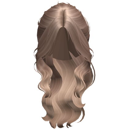 ♡ Wavy High Fashionable Ponytail in Milktea Brown