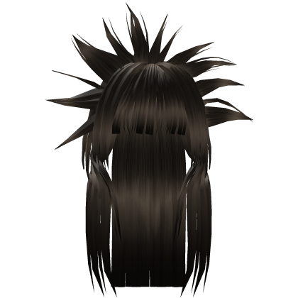 Dark Ash Spiky Emo Scene Hair Roblox item