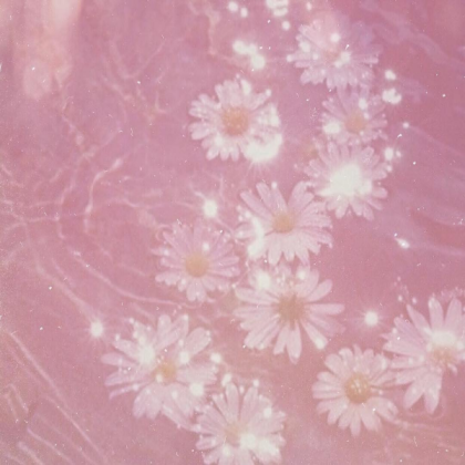 Pink water flowers aesthetic glam glittery pretty Roblox decal