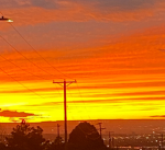 The sunset day