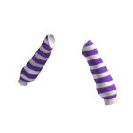 Purple & White Arm Warmers
