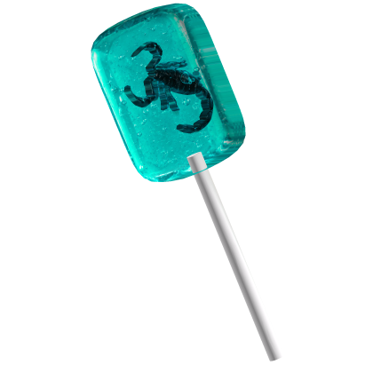 niche insect lollypop cyan