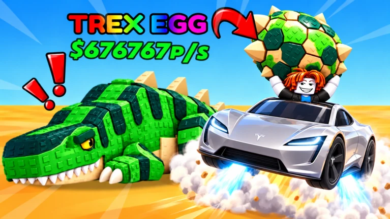 Fly Tesla Roadster To Steal Eggs upgrades and progression: Fly Tesla Roadster To Steal Eggs screenshot