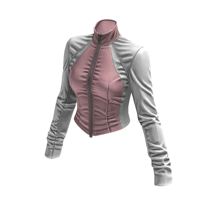 New York Street Racer Jacket (Pink White)