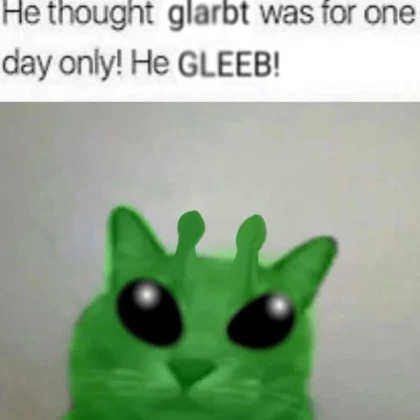 glarbt gleeb alien cat
