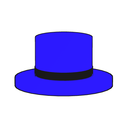 Blue Cartoony Top Hat Roblox item