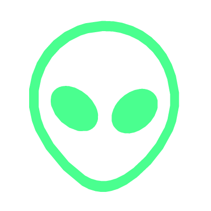 👽 Neon light alien wall decoration