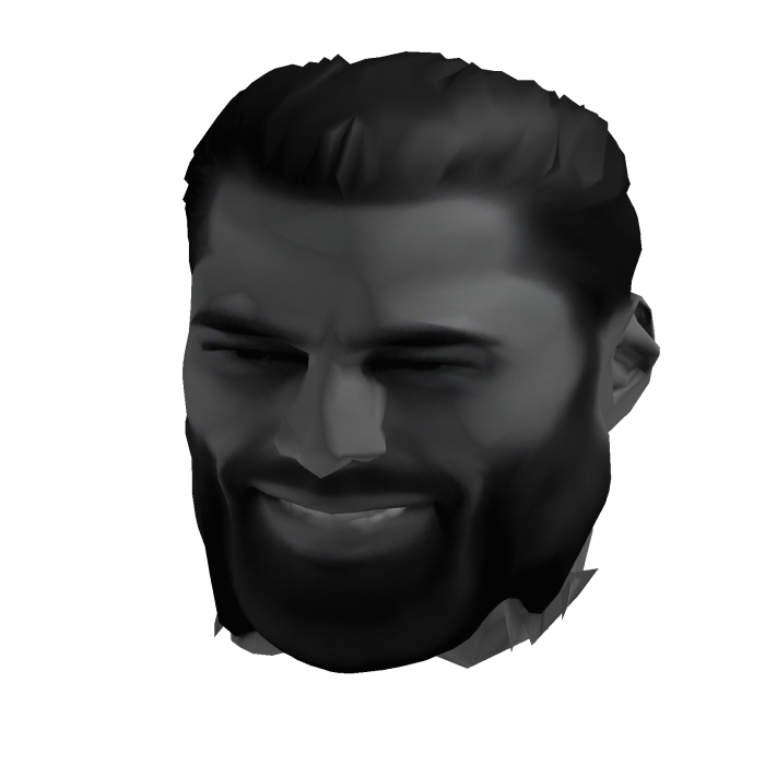 Gigachad Realistic Meme Head