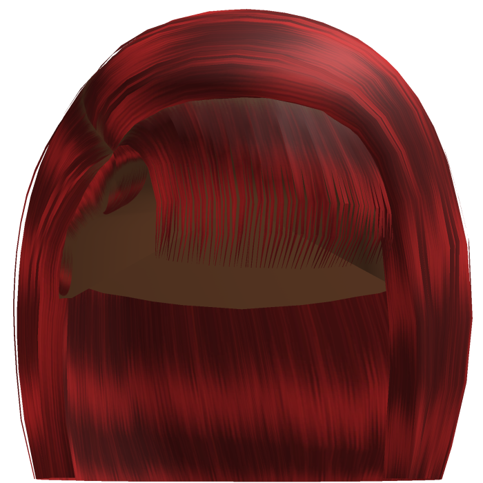 𝓭 Side Part Bob w/ Bangs (Red)