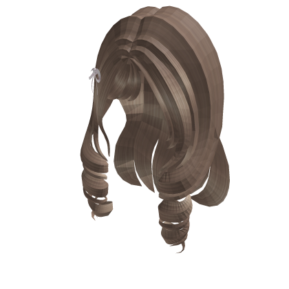 ♡ coquette bow braids hair (soft blonde) Roblox item