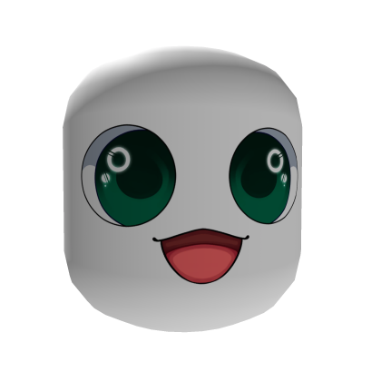 Fish Face Mask || Green Variant || Solid White Roblox item