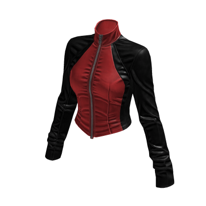 New York Street Racer Jacket (Red Black)