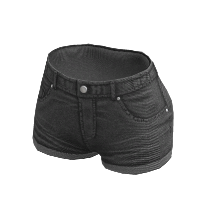 Jean Shorts Gray Denim Vintage Baddie Ripped Y2K thumbnail