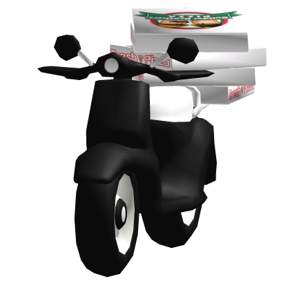 Black Pizza Delivery Moped Roblox item