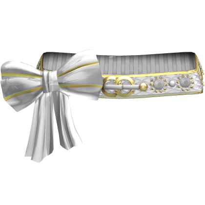 Black & Gold Elegant Gyaru Bow Belt 2000s