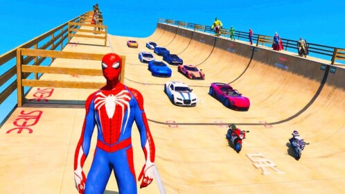 Jump Into Highest Ramp