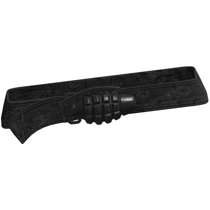 Y2k Grunge Grenade Belt Black 3.0
