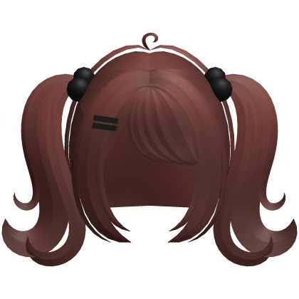 red dreamy baby pigtails w bobbles
