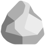 rock with pebble