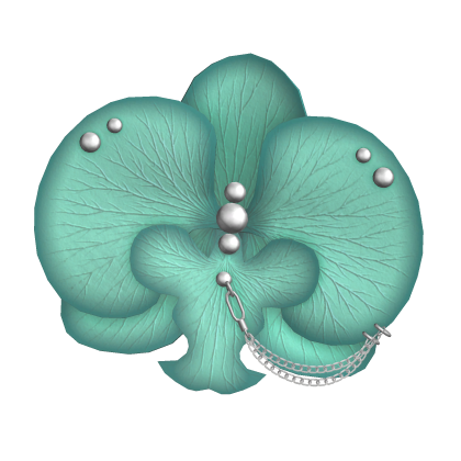 Y2K Pierced Orchid Chain Teal Roblox item