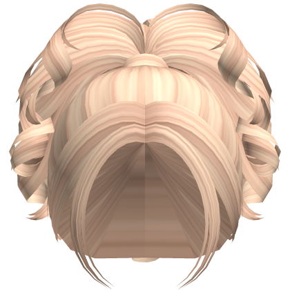 Blonde Flowy Preppy Baddie Curly Ponytail Hair Roblox item