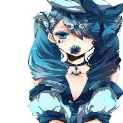 Blue haired anime girl Roblox decal