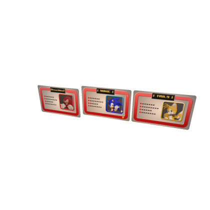 Character Cards - Sonic Speed Simulator
