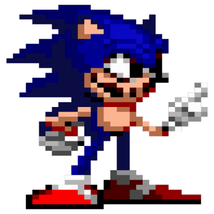 Sonic.EXE (V.2) (Phase 2) (Pixel) Idle FNF Roblox decal