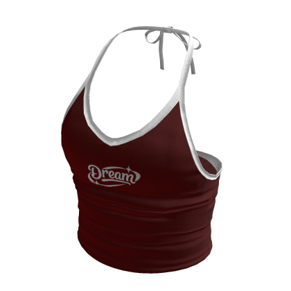 Red Y2K Dream Halter Top thumbnail
