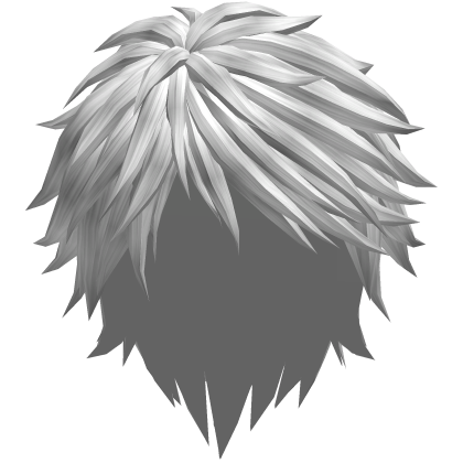 silver parted emo hair