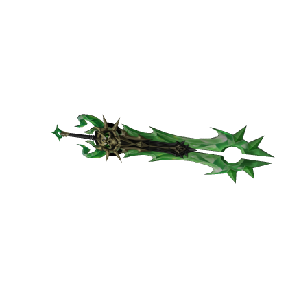 Green Sword Fantasy Low Poly