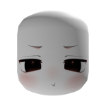 ꒰: ♡ pouty  chibi angry anime facemask
