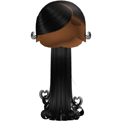 Valentine’s Long Ponytail W/ Flipped ends (Black) thumbnail