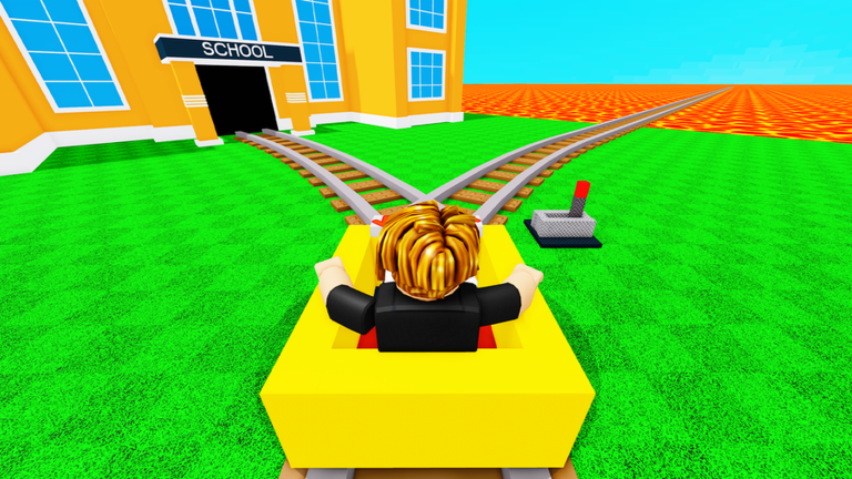 Cart Ride Out of School to VIP Obby artwork